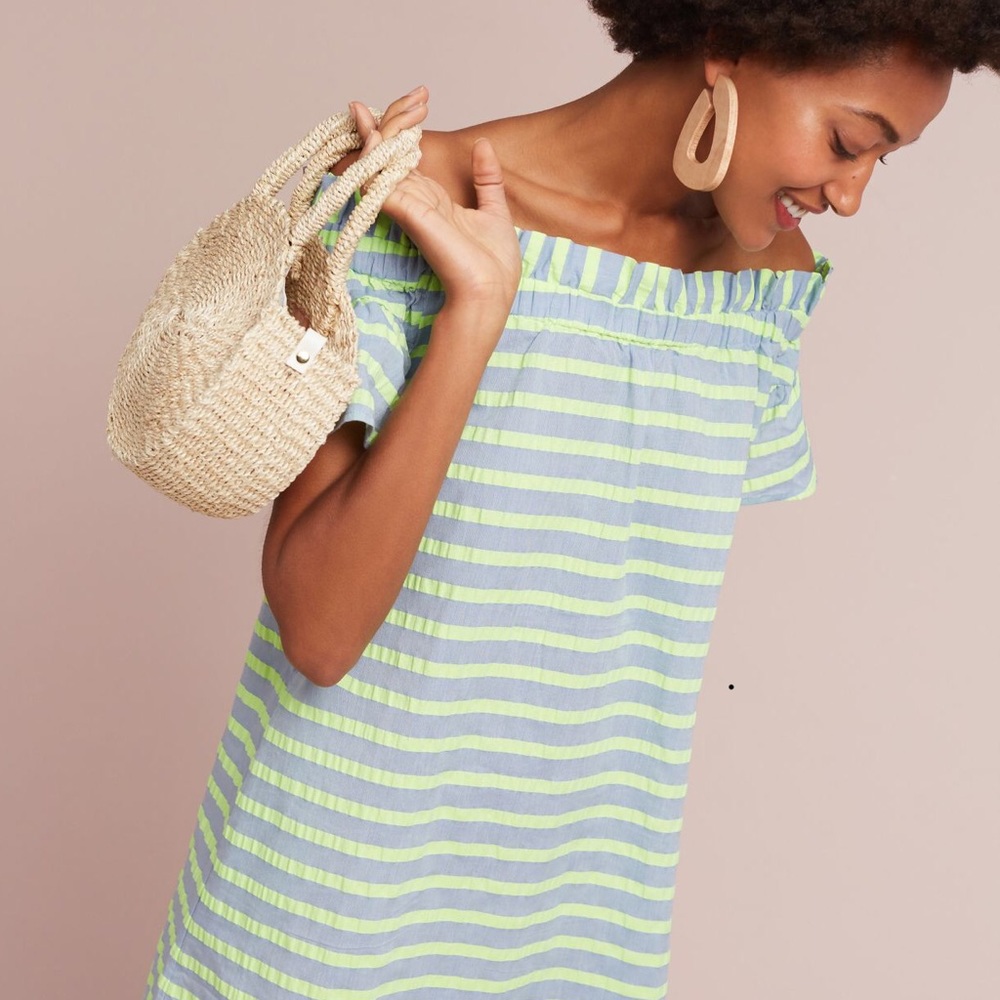 NWT Anthropologie Bayside off the shoulder dress